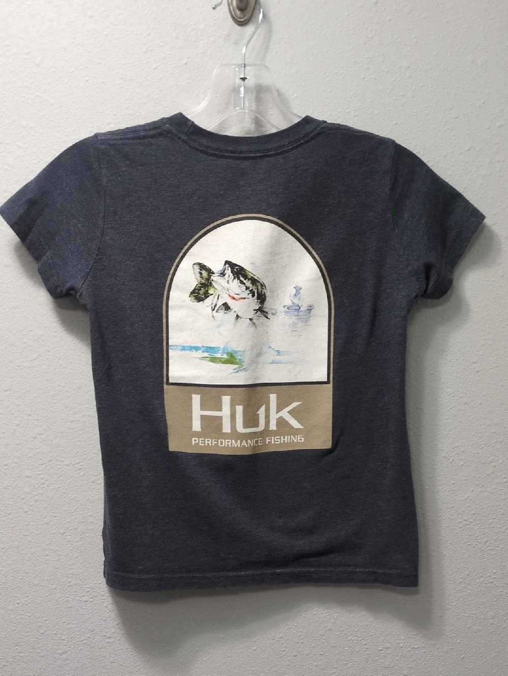 Huk Kids Navy Short-Sleeve Fishing Graphic Tee